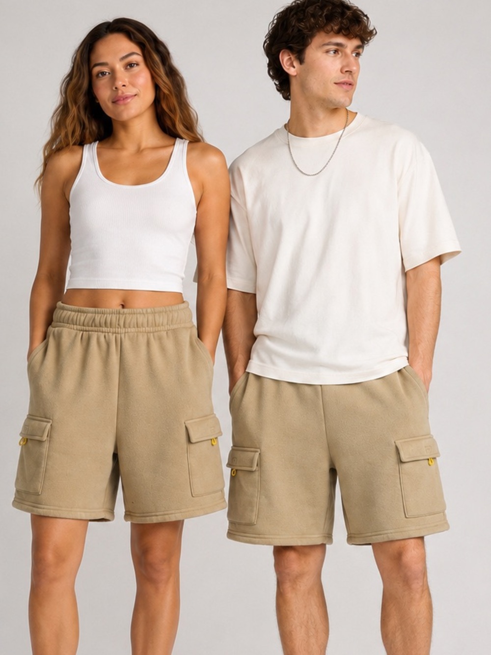WeSC Men's/Women’s Fleece Cargo Shorts from their Conspiracy sub-line